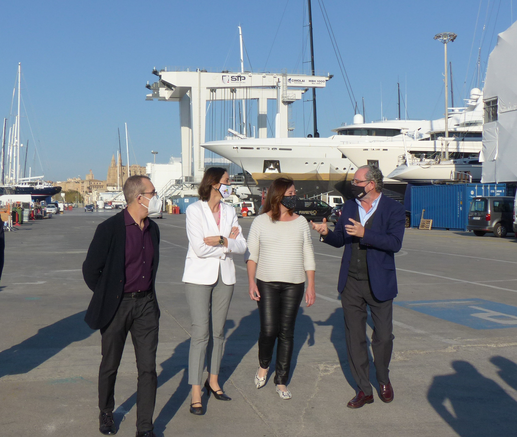 s-t-p-shipyard-palma-presents-its-facilities-to-the-minister-of-industry,-commerce-and-tourism,-reyes-maroto